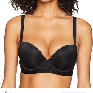 Black push up strapless convertible bra
